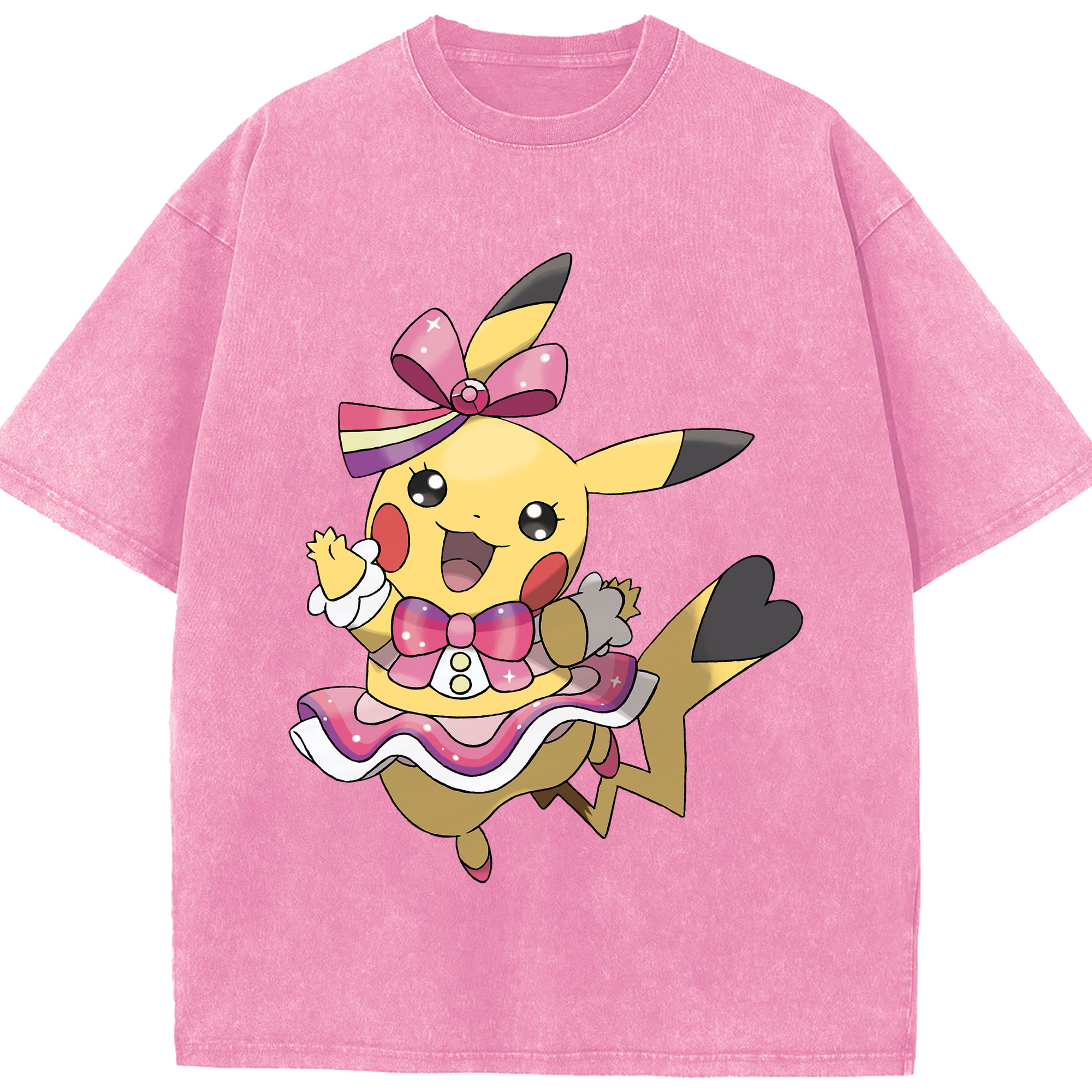 （画像用） ポケットモンスター Pokémon 綿100% ヴィンテージ風 半袖Tシャツ（フロントプリント）